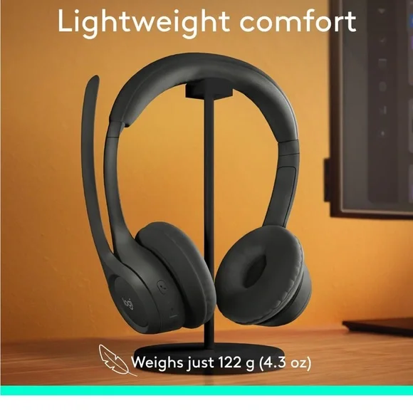 Logitech H600 Wireless Over-Ear Headset – Black – NEW - Picture 6 of 11